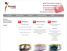 Tablet Screenshot of eurowindeutschland.com